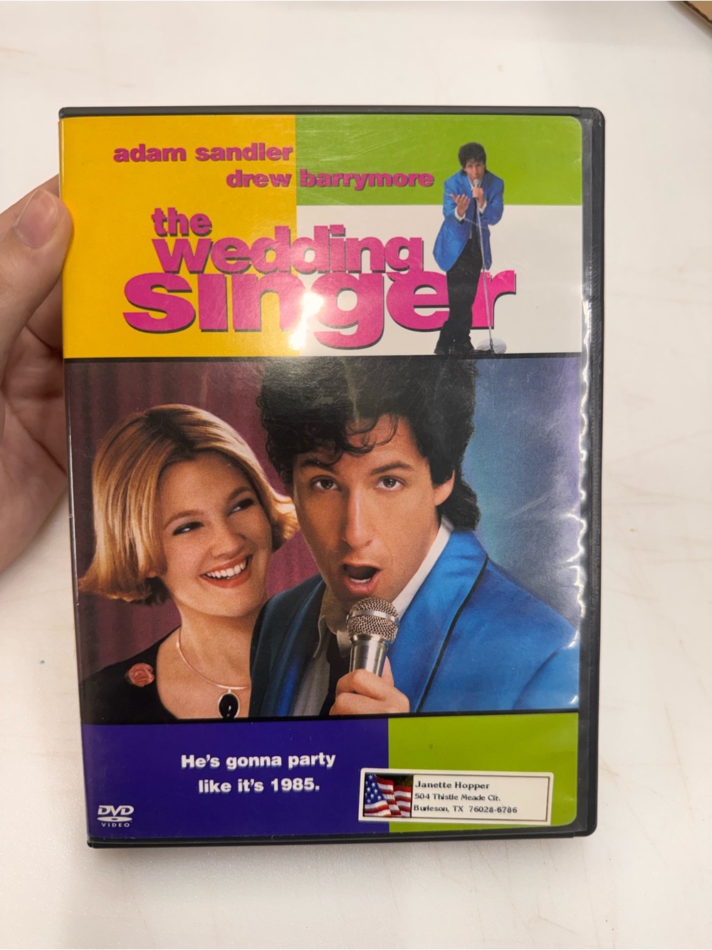 The Wedding Singer (DVD, 1998) Adam Sandler Drew Barrymore Tested